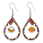 Sophisticated Autumn Emilia Beaded Earrings - A Thread of Hope Guatemalan Fair Trade