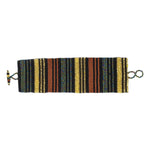 Sophisticated Autumn Wide Woven Stripes Beaded Bracelet - A Thread of Hope Guatemalan Fair Trade