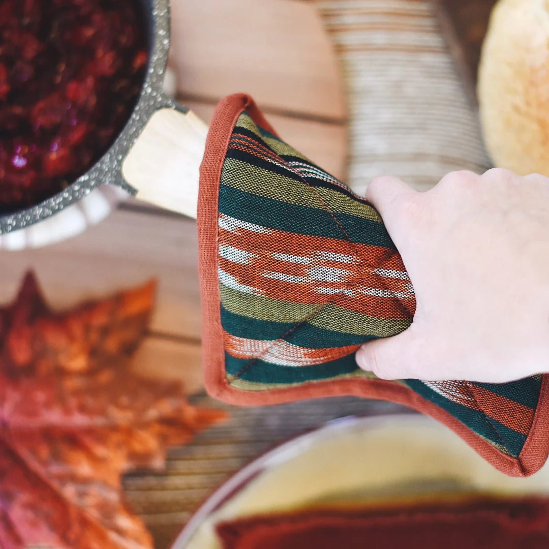 Square Pot Holder - A Variety of Colors - A Thread of Hope Guatemalan Fair Trade