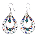 Sunrise Esperanza Dreamcatcher Beaded Earrings - A Thread of Hope Guatemalan Fair Trade