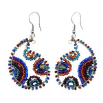 Sunrise Paisley Beaded Earrings - A Thread of Hope Guatemalan Fair Trade