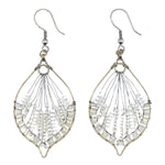 Whites Rosalia Beaded Earrings - A Thread of Hope Guatemalan Fair Trade