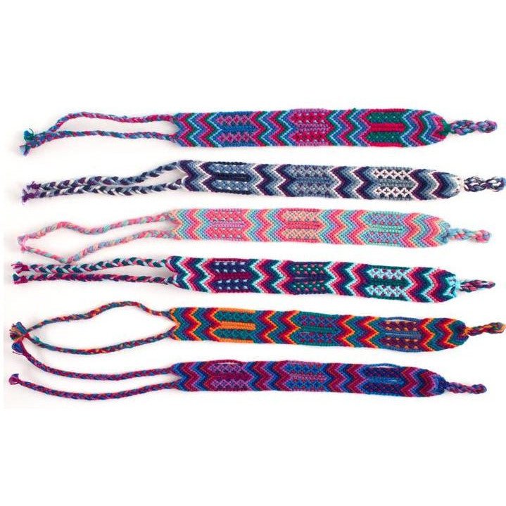 Wide Cotton Colorful Knotted Friendship Bracelet - A Thread of Hope Guatemalan Fair Trade