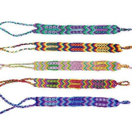 Wide Cotton Colorful Knotted Friendship Bracelet - A Thread of Hope Guatemalan Fair Trade