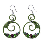 Wine Country Celestina Beaded Earrings - A Thread of Hope Guatemalan Fair Trade