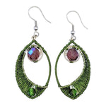 Wine Country Fernanda Beaded Earrings - A Thread of Hope Guatemalan Fair Trade