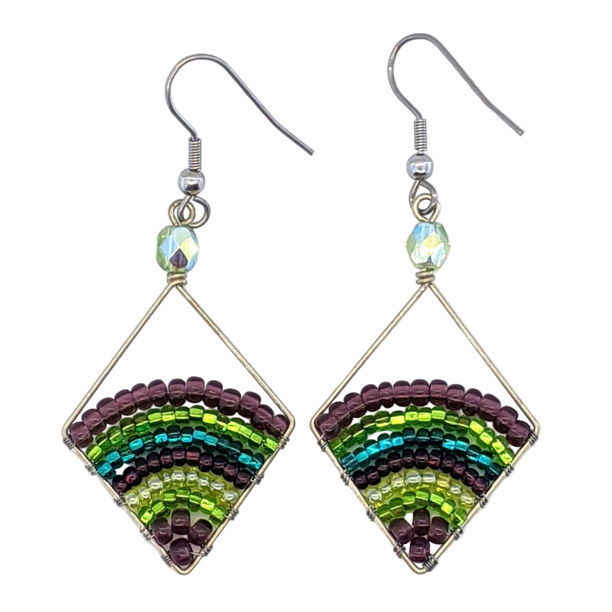 Wine Country Miranda Beaded Earrings - A Thread of Hope Guatemalan Fair Trade
