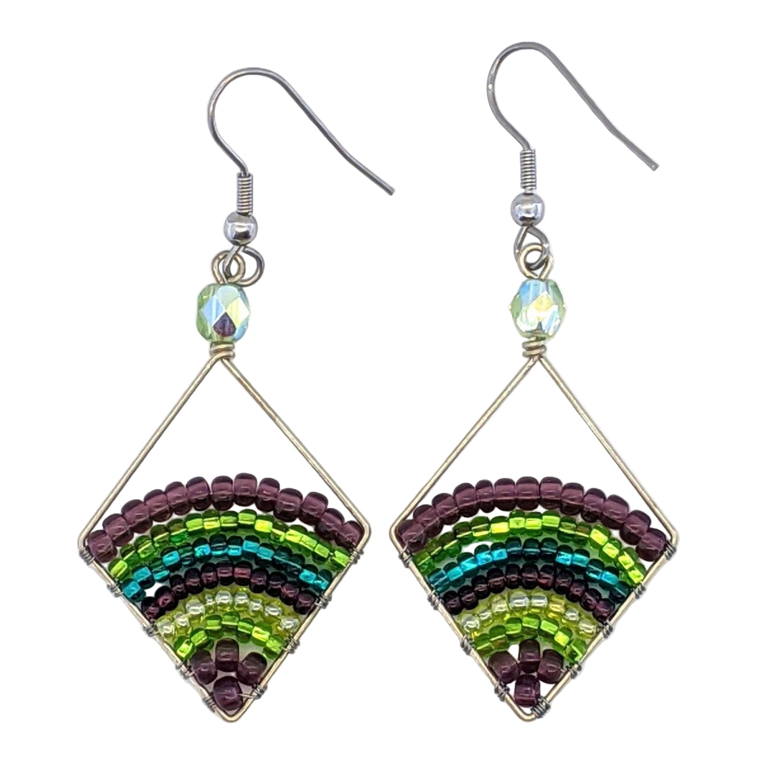 Wine Country Miranda Beaded Earrings - A Thread of Hope Guatemalan Fair Trade