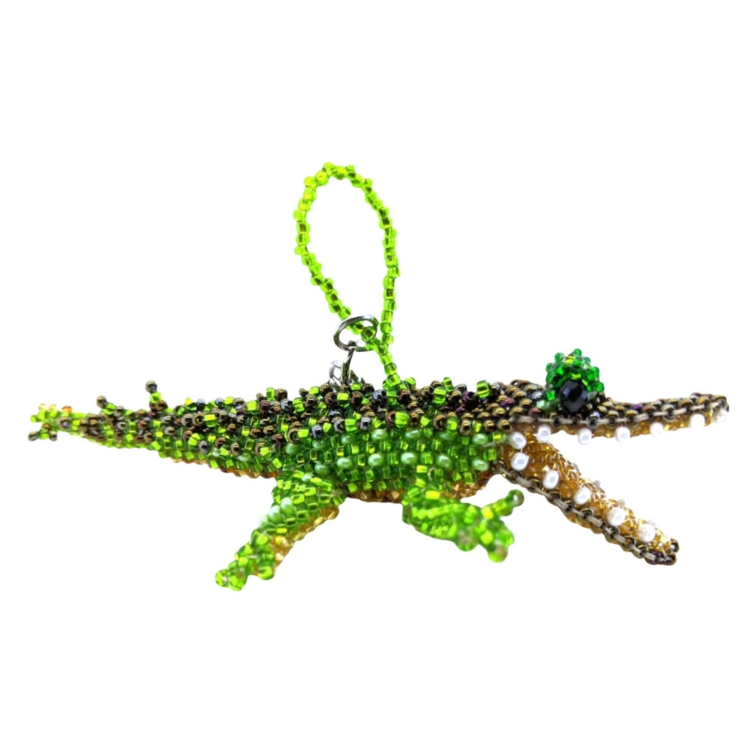 Alligator Beaded Ornament - A Thread of Hope Guatemalan Fair Trade