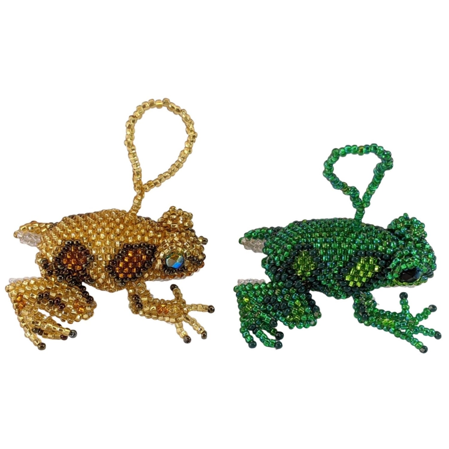 Amazon Frog Beaded Ornament - A Variety of Colors - A Thread of Hope Guatemalan Fair Trade