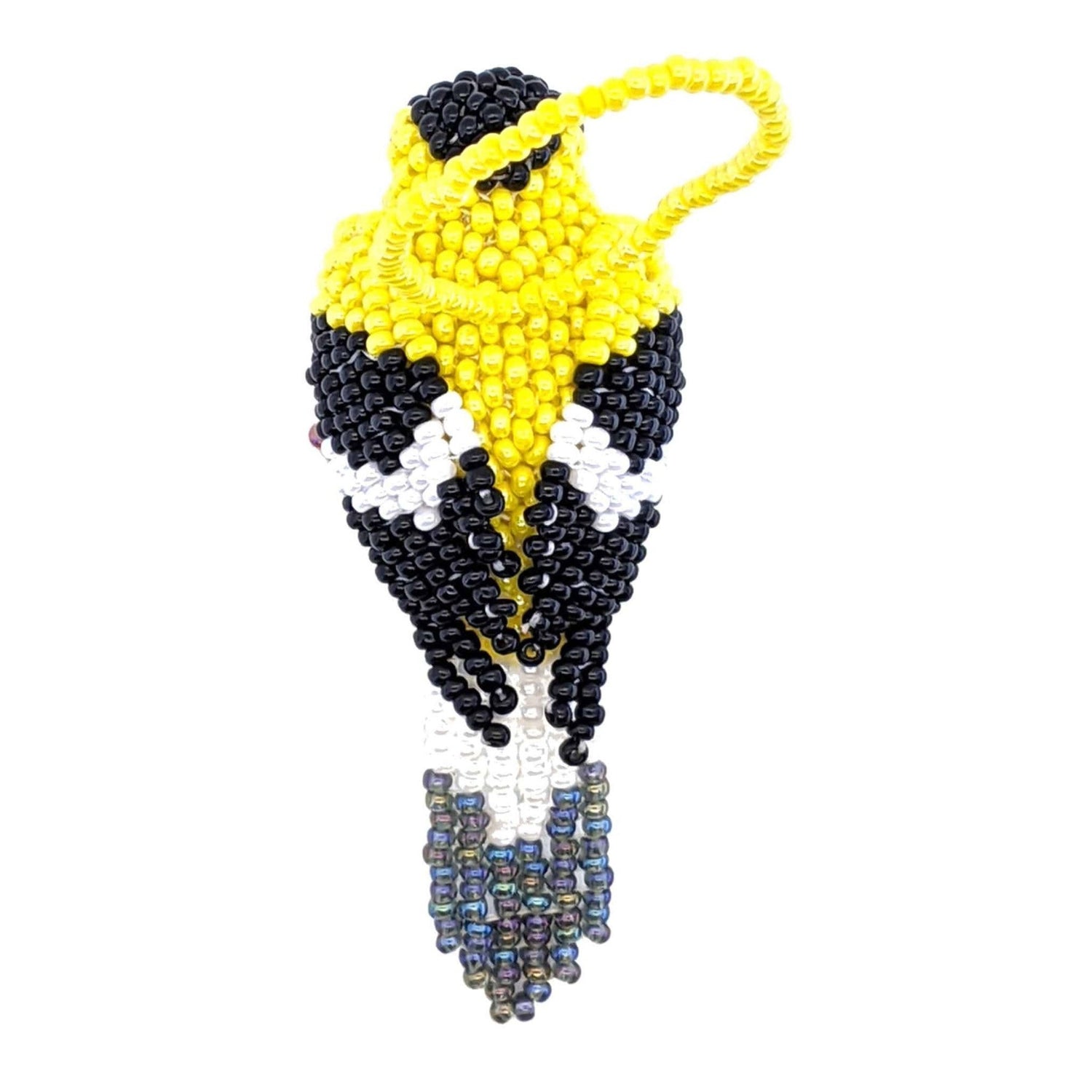 American Goldfinch Beaded Ornament - A Thread of Hope Guatemalan Fair Trade