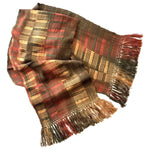 Autumn Lightweight Bamboo Open - Weave Handwoven Scarf 8 x 68 - A Thread of Hope Guatemalan Fair Trade