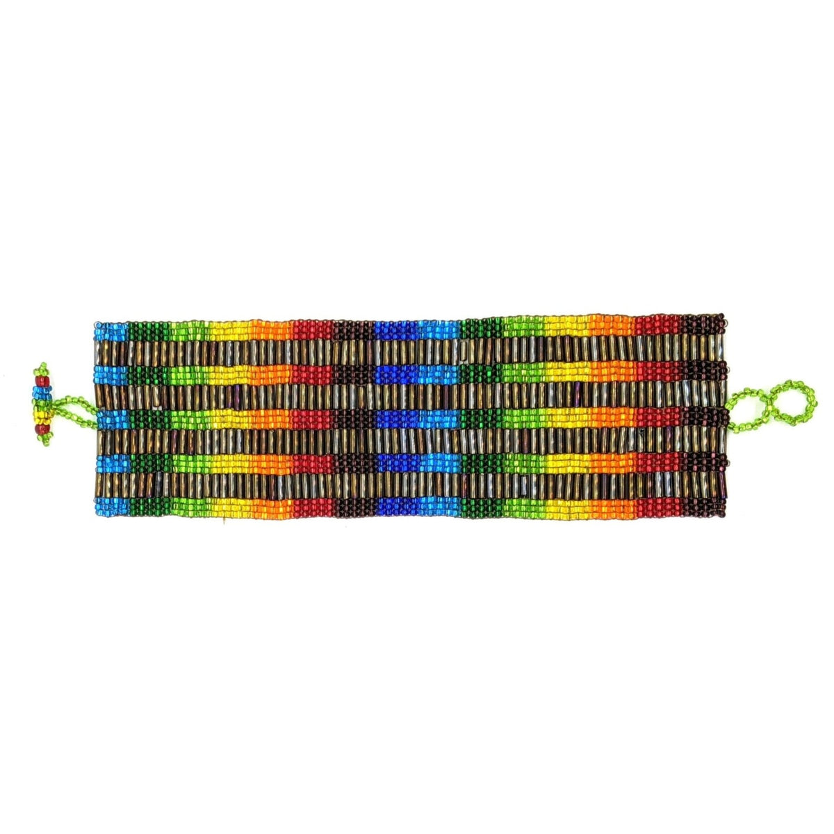 Autumn Rainbow Margarita Beaded Bracelet - A Thread of Hope Guatemalan Fair Trade