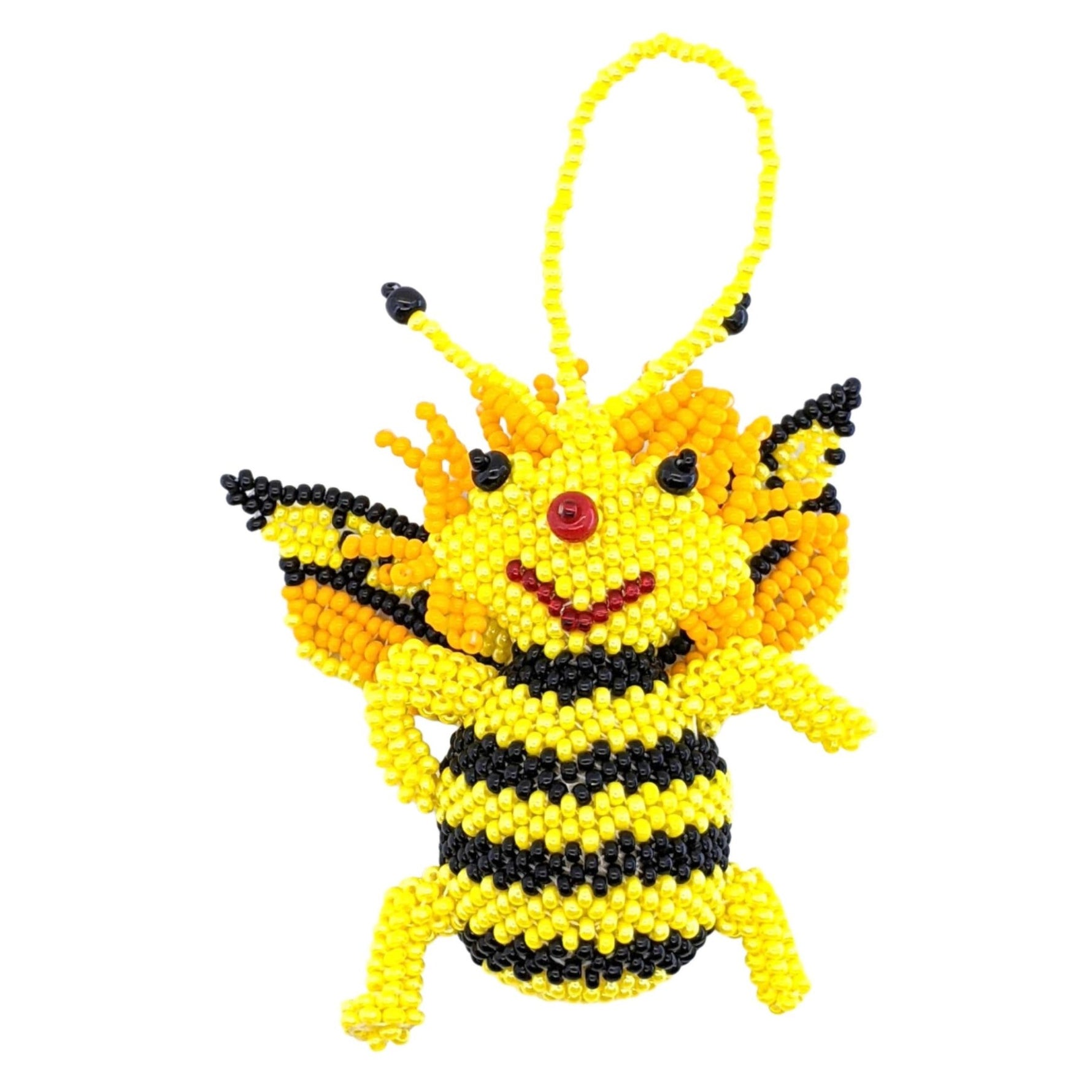 Bee Beaded Ornament - A Thread of Hope Guatemalan Fair Trade