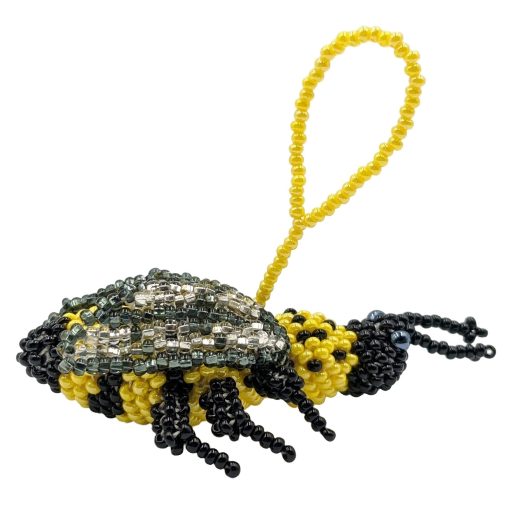 Bee Beaded Ornament - A Thread of Hope Guatemalan Fair Trade