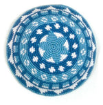 Blue Monochromatic Kippah (Yarmulke) - A Thread of Hope Guatemalan Fair Trade