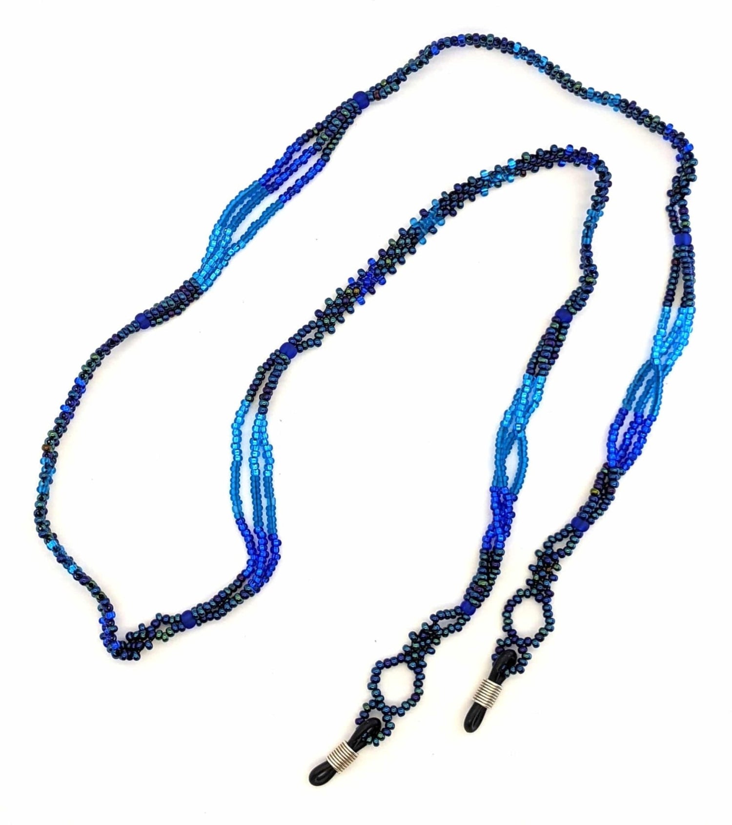 Blues Beaded Glasses Holder - A Thread of Hope Guatemalan Fair Trade