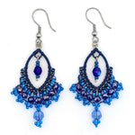 Blues Catarina Beaded Earrings - A Thread of Hope Guatemalan Fair Trade