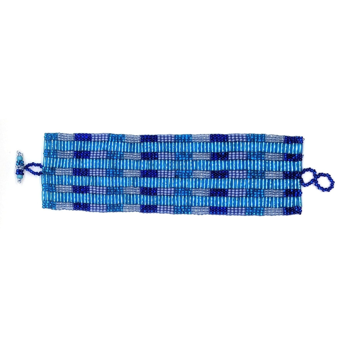 Blues Margarita Beaded Bracelet - A Thread of Hope Guatemalan Fair Trade