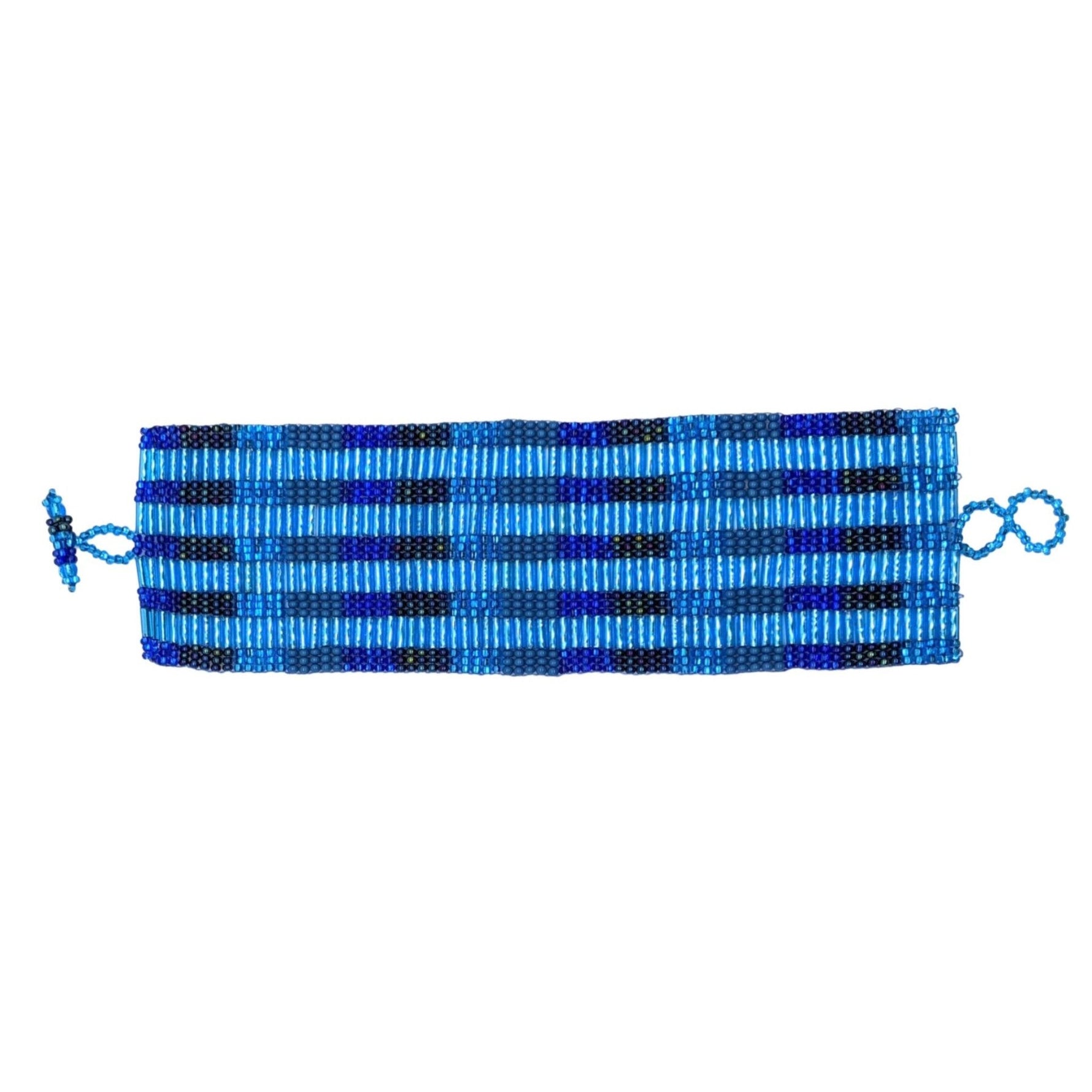 Blues Margarita Beaded Bracelet - A Thread of Hope Guatemalan Fair Trade