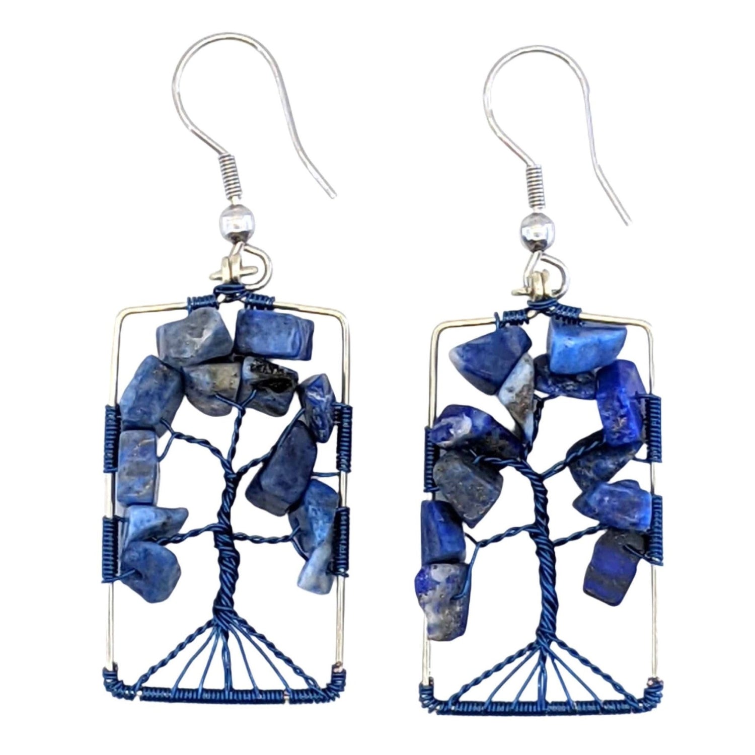 Blues Stella Beaded Earrings - A Thread of Hope Guatemalan Fair Trade