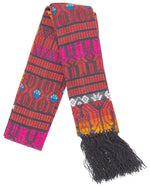 Brocaded Clerical Stole - Red - A Thread of Hope Guatemalan Fair Trade