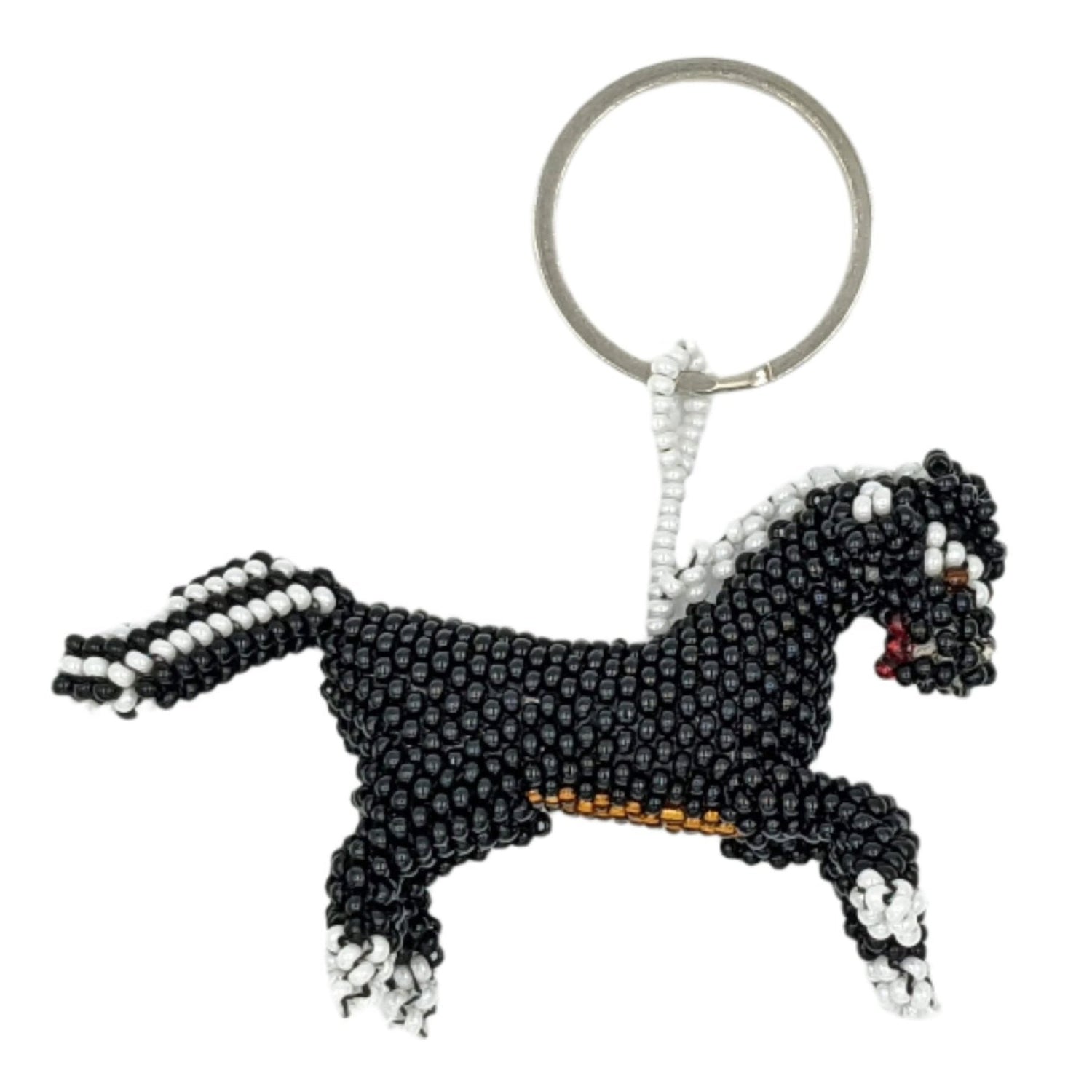 Carousel Horse Beaded Key Ring / Ornament - A Thread of Hope Guatemalan Fair Trade