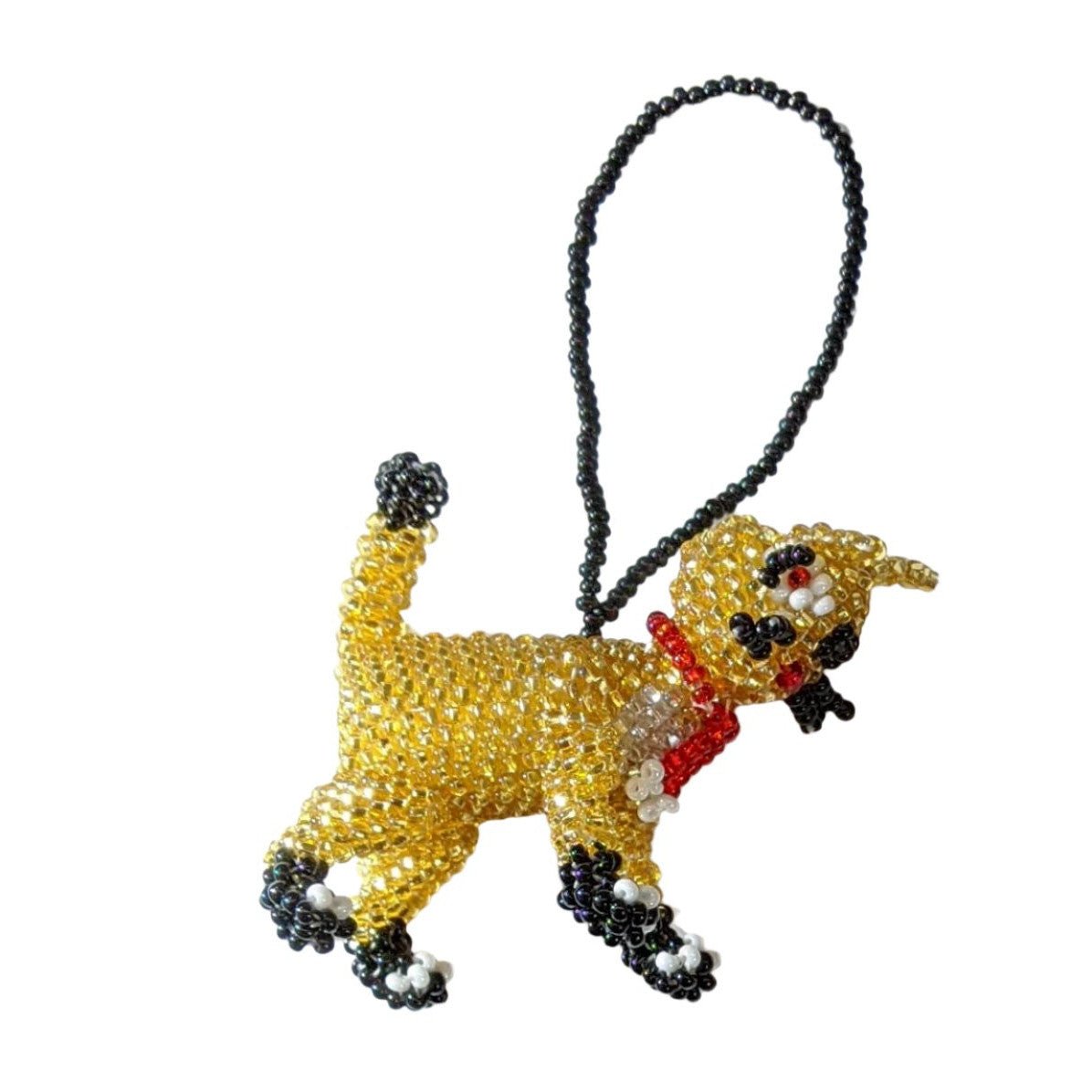 Cat Beaded Christmas Ornament - A Thread of Hope Guatemalan Fair Trade