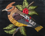 Cedar Waxwing Thread Painted Cotton Coin Purse - A Thread of Hope Guatemalan Fair Trade