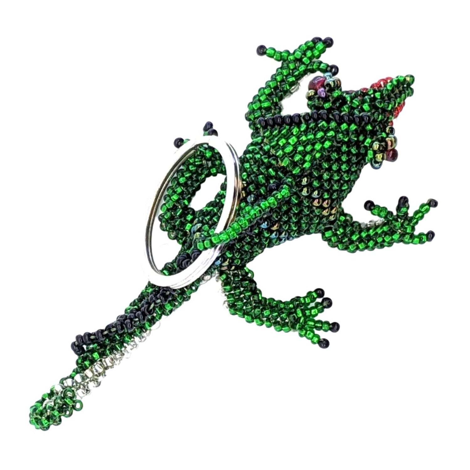 Chameleon Beaded Ornament - A Thread of Hope Guatemalan Fair Trade