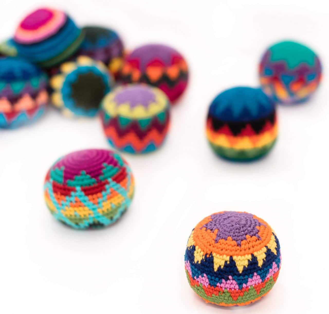 Colorful Hacky Sack / Stress Ball / Bocce Ball - A Thread of Hope Guatemalan Fair Trade