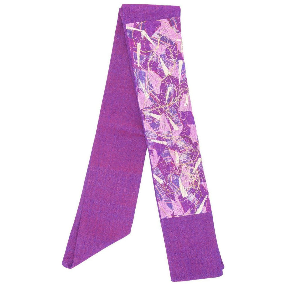 Contemporary Clerical Stole - Purple - A Thread of Hope Guatemalan Fair Trade