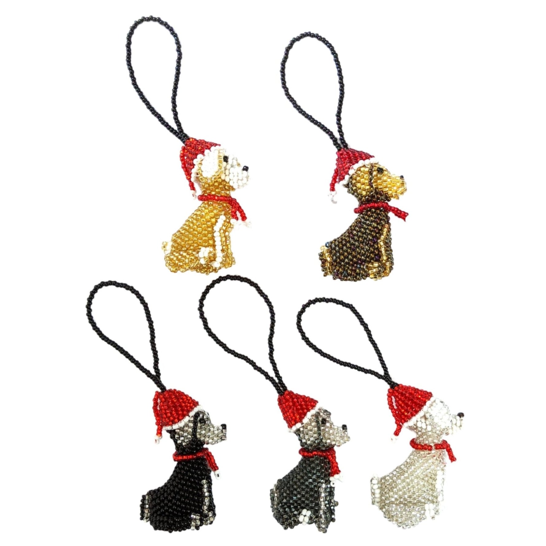 Dog Beaded Christmas Ornament - A Thread of Hope Guatemalan Fair Trade