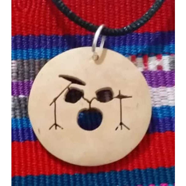 Drum Set Coco Spirit Hand - Carved Coconut Shell Necklace - A Thread of Hope Guatemalan Fair Trade