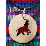 Elephant Coco Spirit Hand - Carved Coconut Shell Necklace - A Thread of Hope Guatemalan Fair Trade