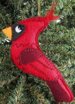 Felt Cardinal Ornament - A Thread of Hope Guatemalan Fair Trade