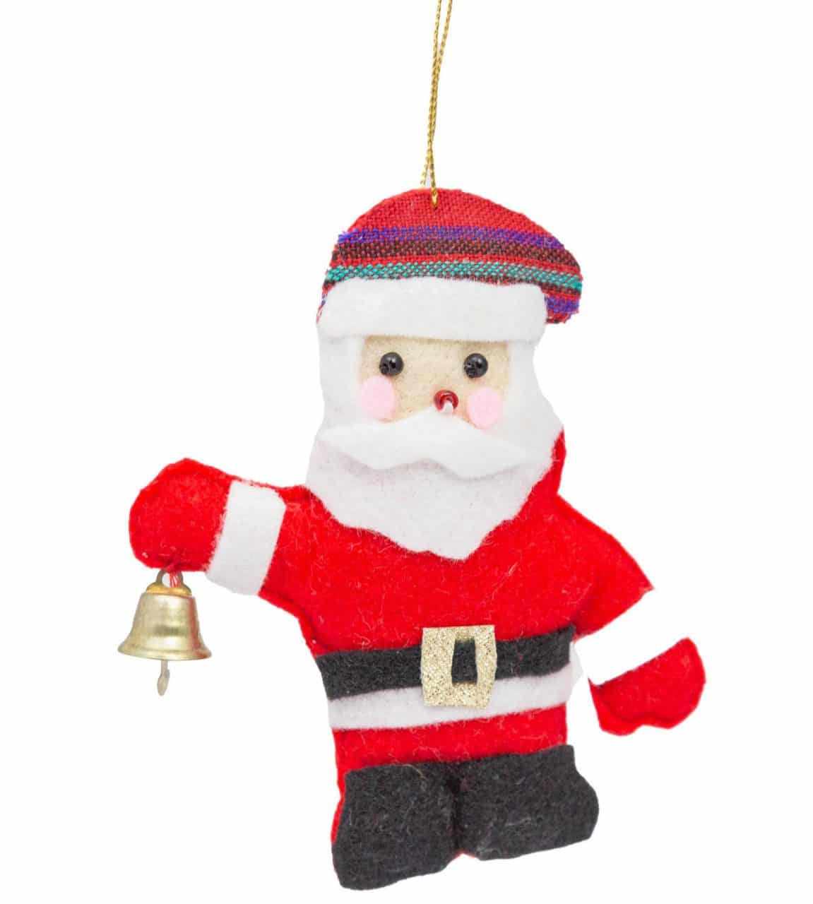 Felt Santa Ornament - A Thread of Hope Guatemalan Fair Trade