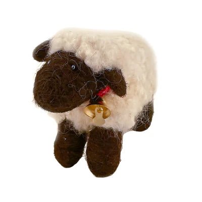 Felted Cotswold Wool Sheep in White - A Thread of Hope Guatemalan Fair Trade