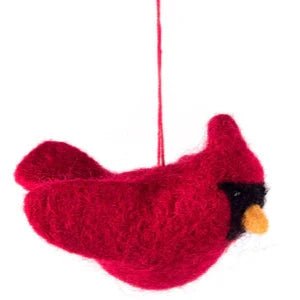 Felted Wool Cardinal - A Thread of Hope Guatemalan Fair Trade