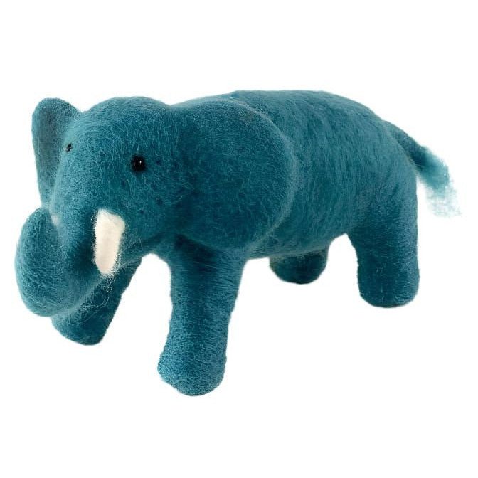 Felted Wool Elephant - A Thread of Hope Guatemalan Fair Trade