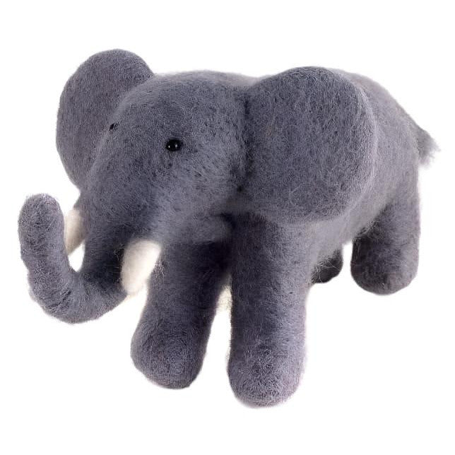 Felted Wool Elephant - A Thread of Hope Guatemalan Fair Trade