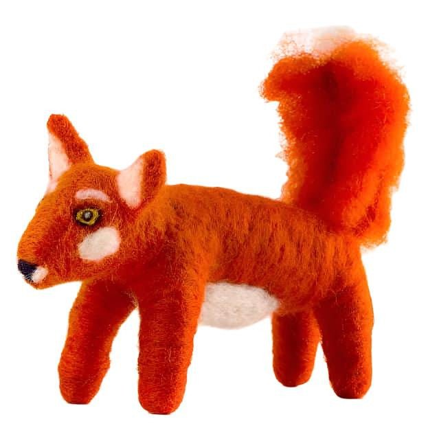 Felted Wool Fox - A Thread of Hope Guatemalan Fair Trade