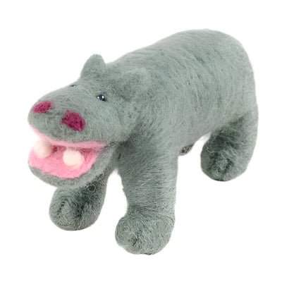 Felted Wool Hippopotamus - A Thread of Hope Guatemalan Fair Trade