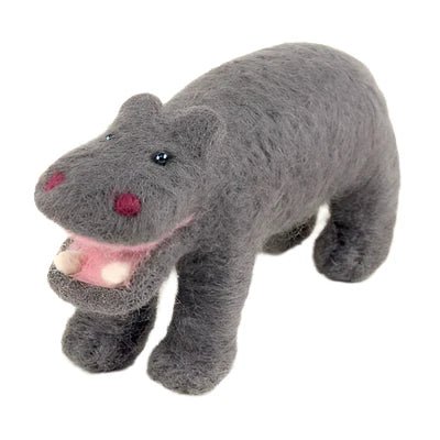 Felted Wool Hippopotamus - A Thread of Hope Guatemalan Fair Trade