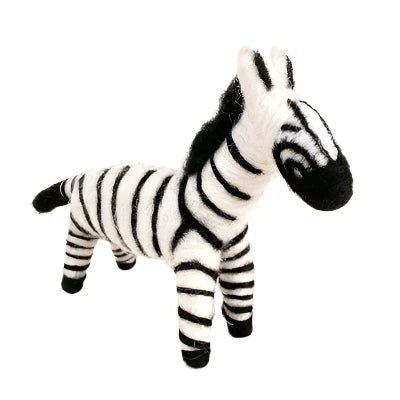 Felted Wool Zebra - A Thread of Hope Guatemalan Fair Trade