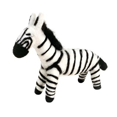 Felted Wool Zebra - A Thread of Hope Guatemalan Fair Trade