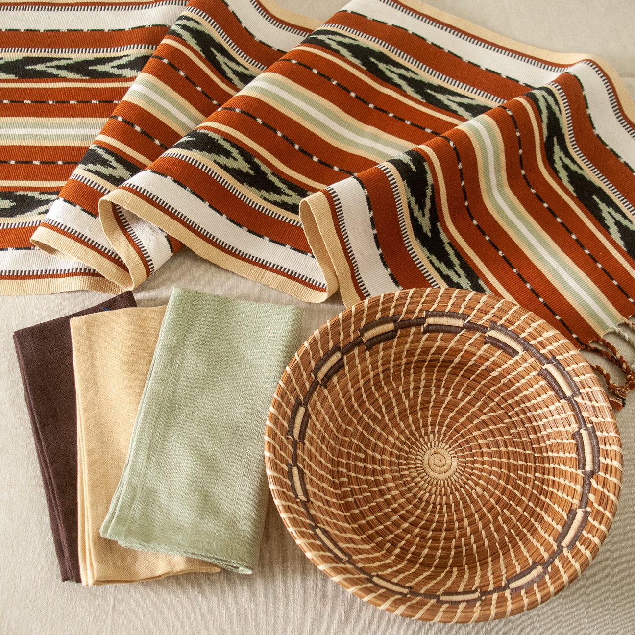 Flecha Jaspe Table Runner - A Thread of Hope Guatemalan Fair Trade