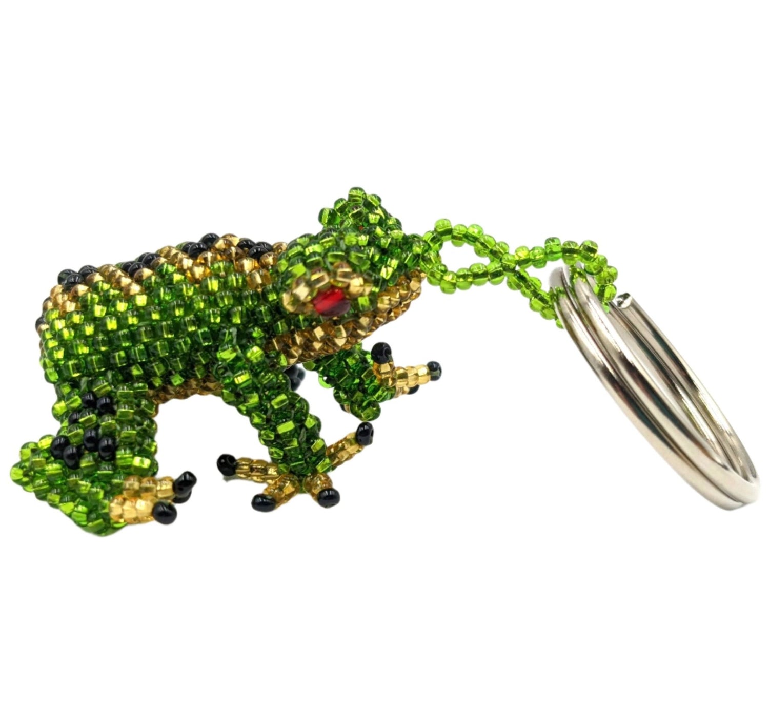 Frog Beaded Key Ring - A Thread of Hope Guatemalan Fair Trade