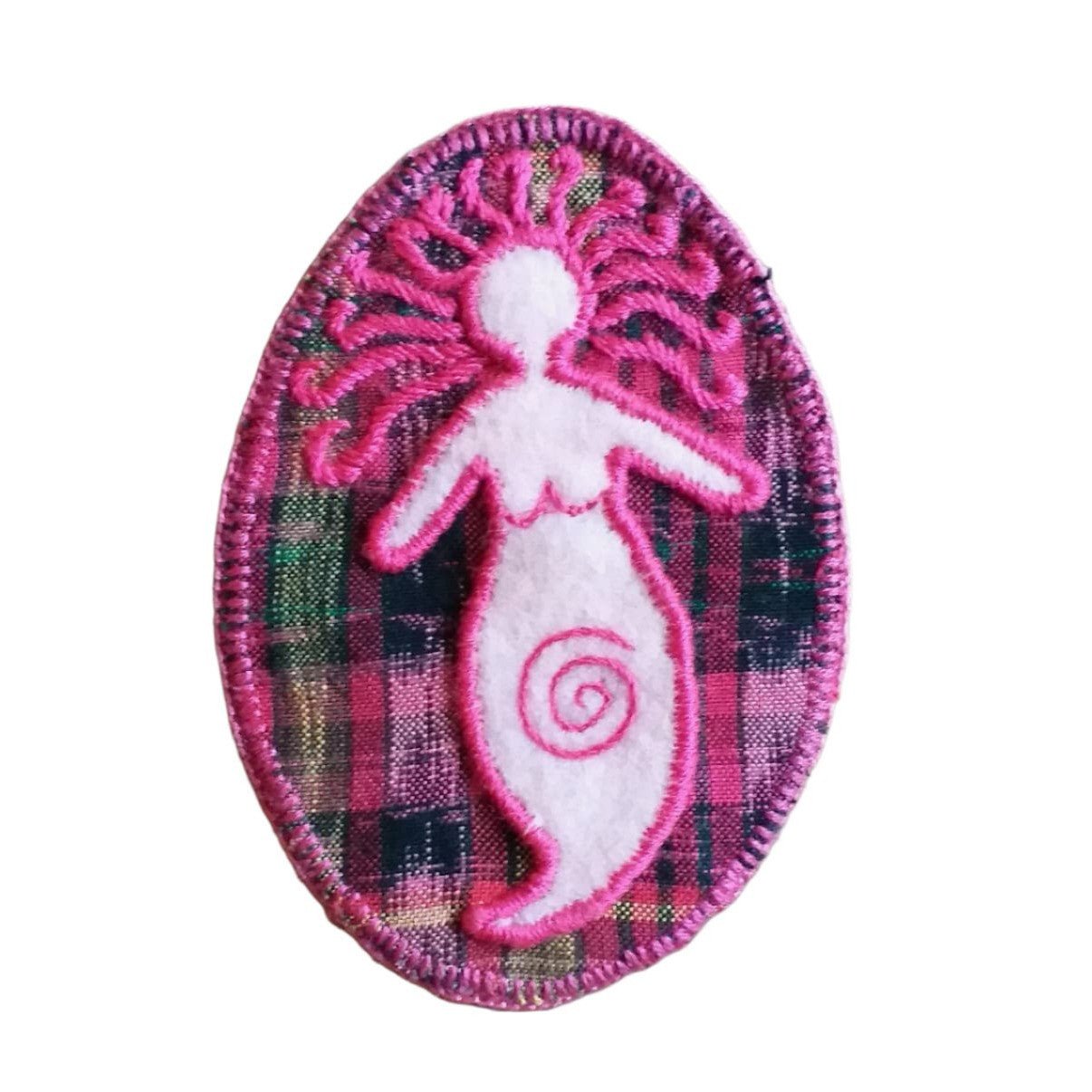 Goddess Felt and Repurposed Traditional Fabric Patch - A Thread of Hope Guatemalan Fair Trade