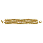 Gold Laura Beaded Bracelet - A Thread of Hope Guatemalan Fair Trade